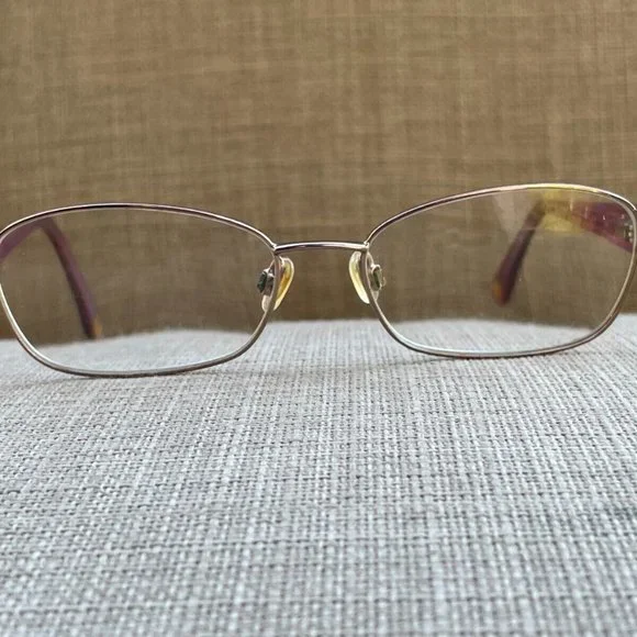 Anne Klein Women Eyeglasses Frame Red/Gold Tone glasses - Picture 10 of 11
